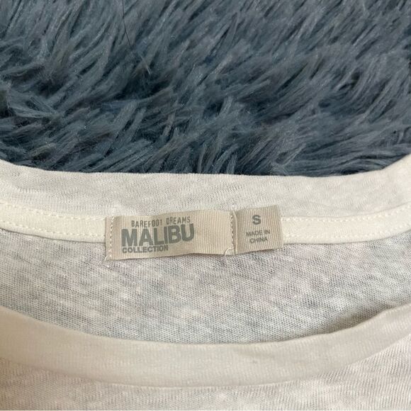 Barefoot Dreams Malibu Collection Linen/Cotton Long Sleeve Tee - Picture 4 of 6